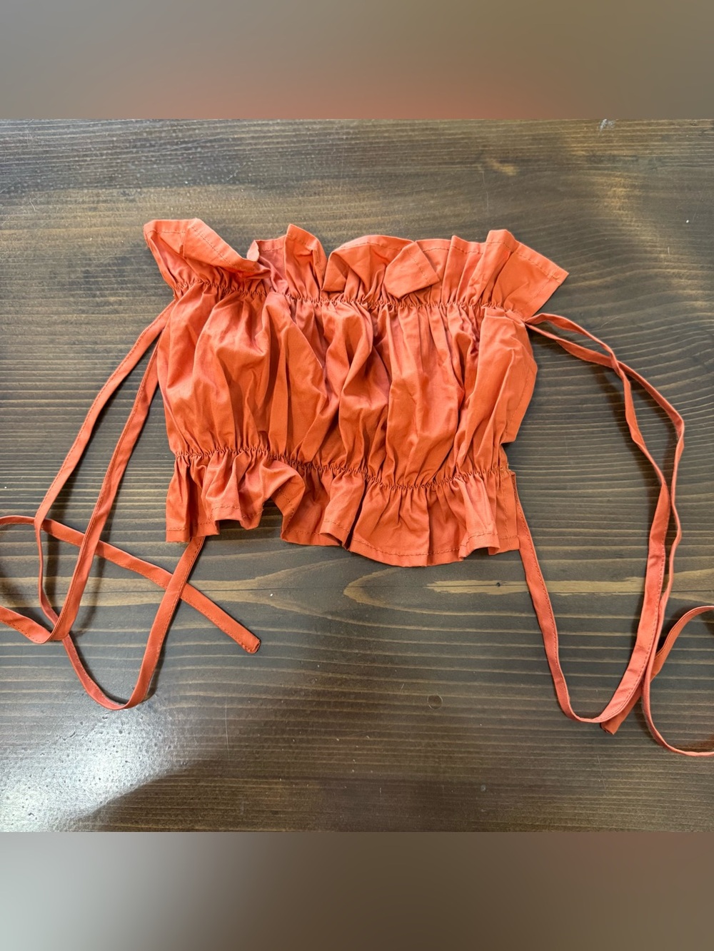 Shein crop top tie blouse